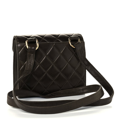 Chanel Lambskin Quilted Flap Shoulder Bag Green 2 of 11