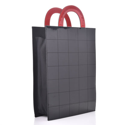 Chanel Patent Printed Shopping Tote Red 3 of 7