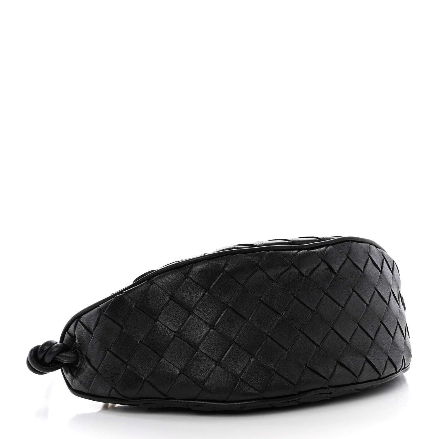 Bottega Veneta Nappa Intrecciato Half Moon Pouch On Strap Black 4 of 9