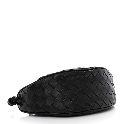 Bottega Veneta Nappa Intrecciato Half Moon Pouch On Strap Black 4 of 9