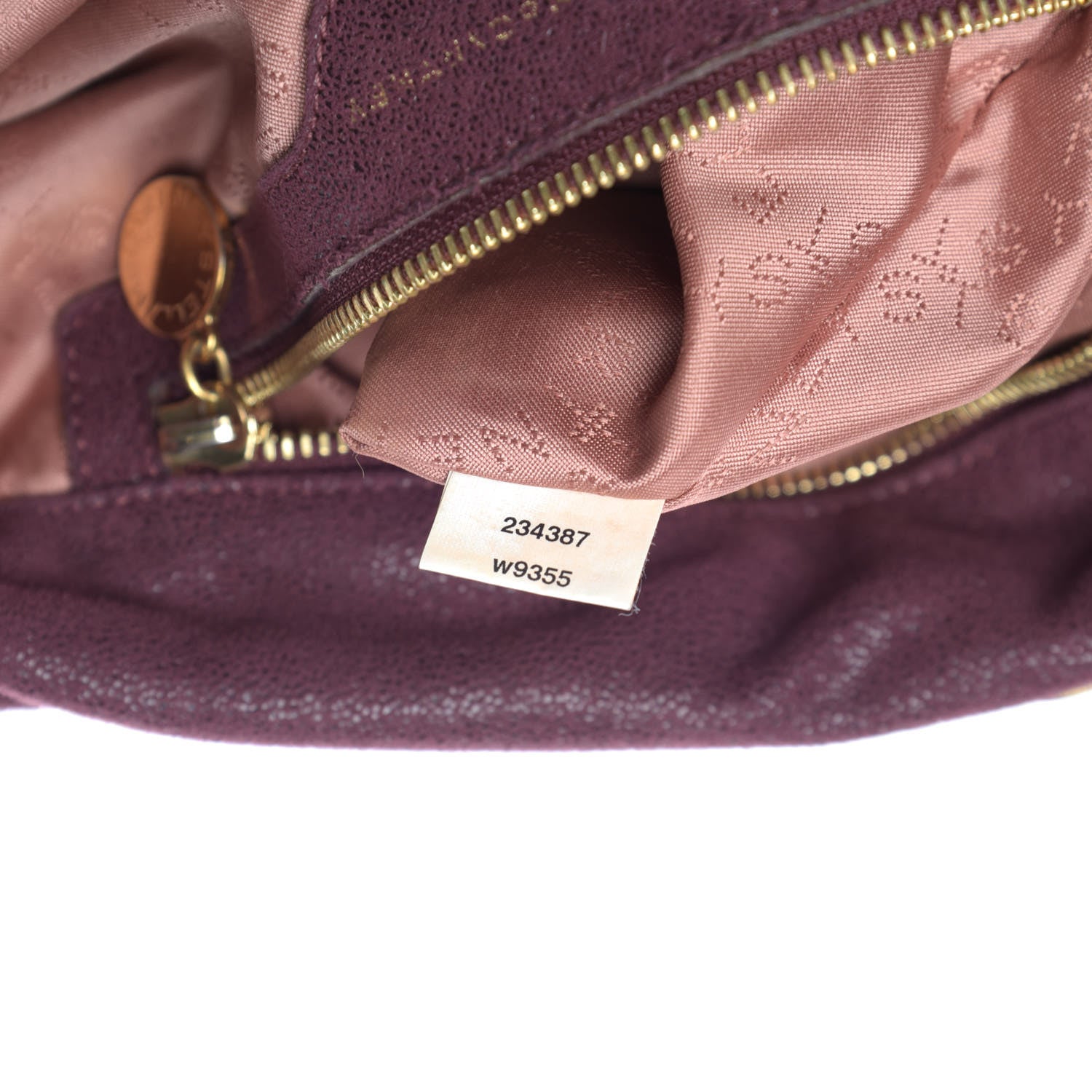 Stella McCartney Shaggy Deer Falabella Fold Over Tote Plum 8 of 12