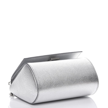 Givenchy Metallic Calfskin Mini Pandora Box Chain Crossbody Bag Silver 4 of 7
