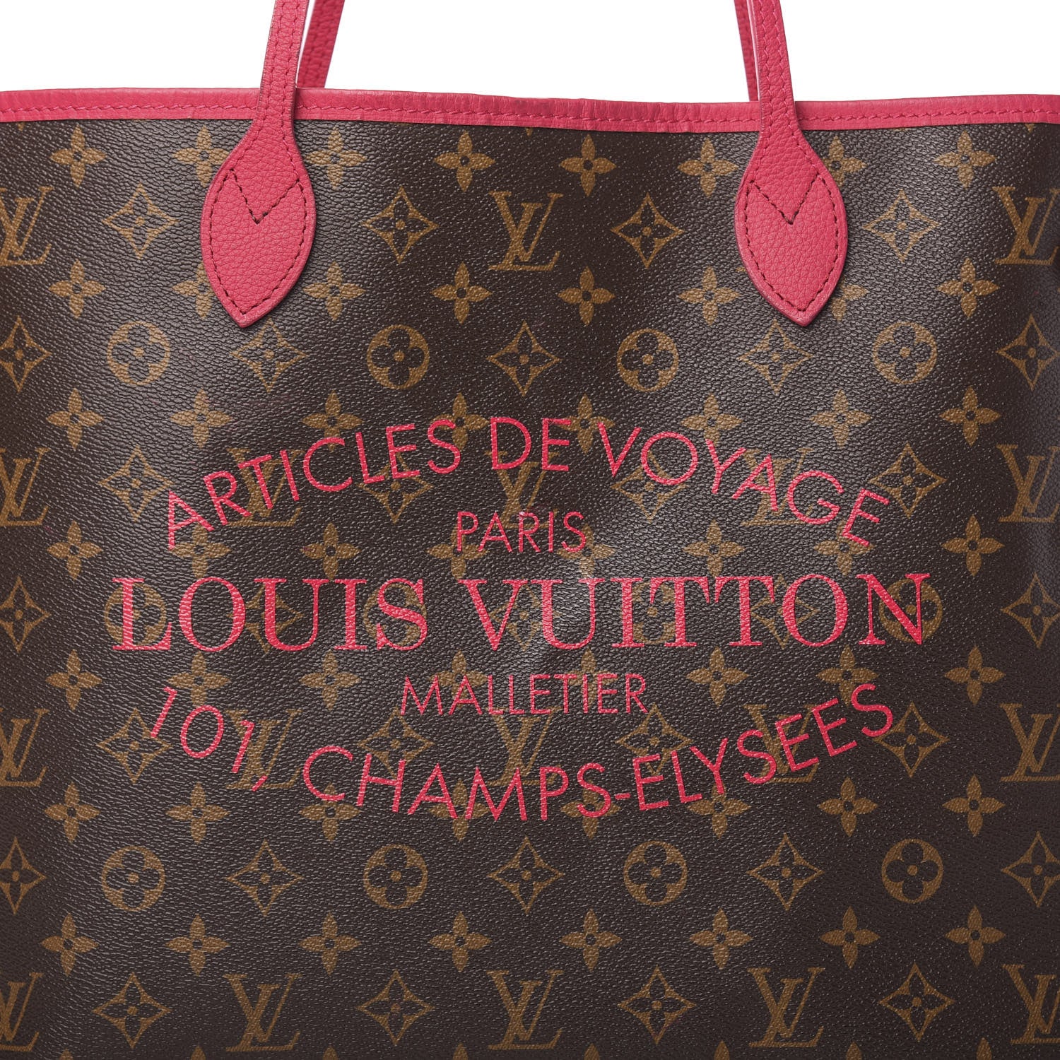 Louis Vuitton Monogram Articles de Voyage Ikat Neverfull GM Rose Indien 8 of 12