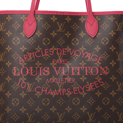 Louis Vuitton Monogram Articles de Voyage Ikat Neverfull GM Rose Indien 8 of 12