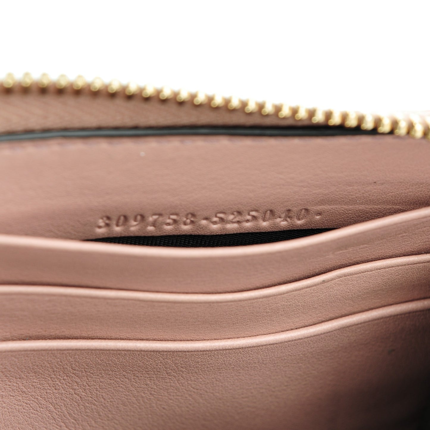 Patent Microguccissima Nice Zip Around Wallet Dark Cipria