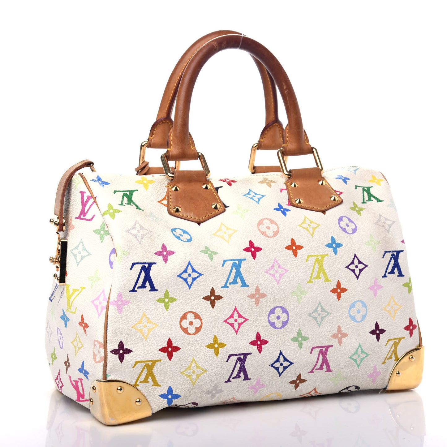Monogram Multicolor Speedy 30 White