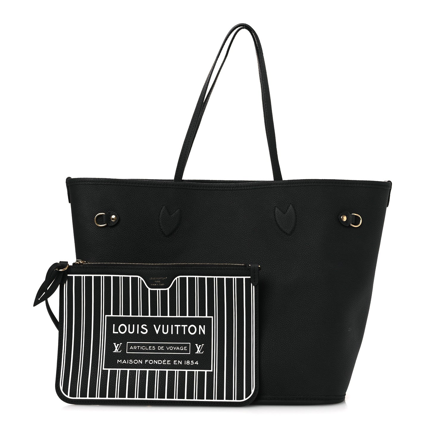 Monogram Calfskin Neo Neverfull Inside Out MM Black