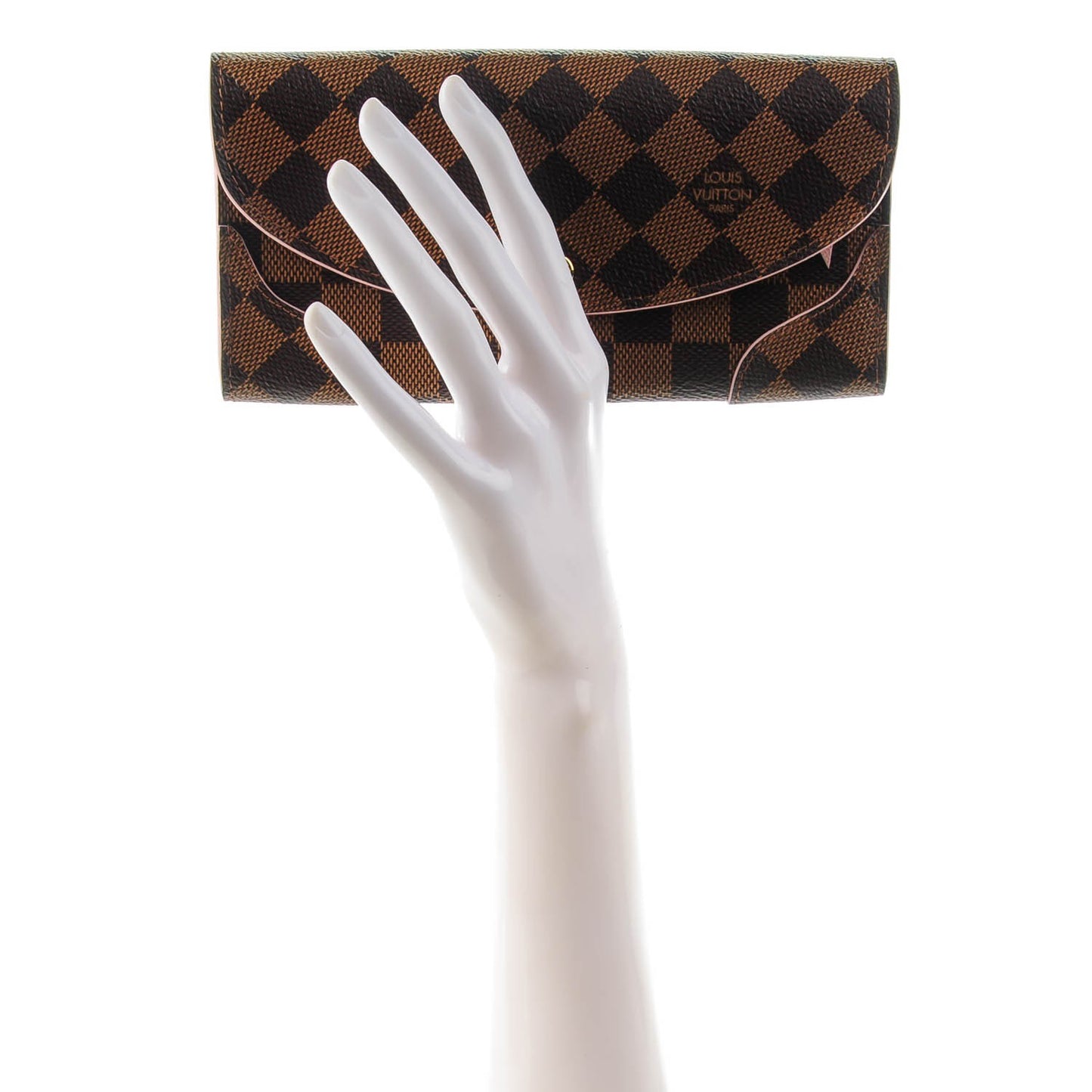 Damier Ebene Caissa Wallet Rose Ballerine