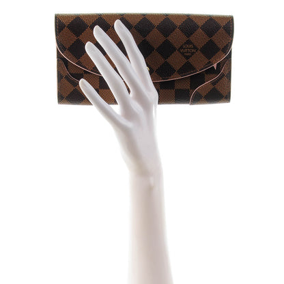 Louis Vuitton Damier Ebene Caissa Wallet Rose Ballerine 2 of 7