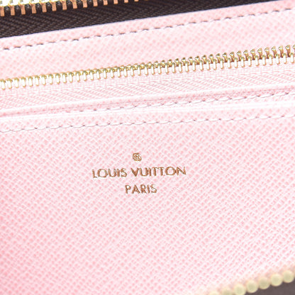 Louis Vuitton Damier Ebene Zippy Wallet Rose Ballerine 6 of 9