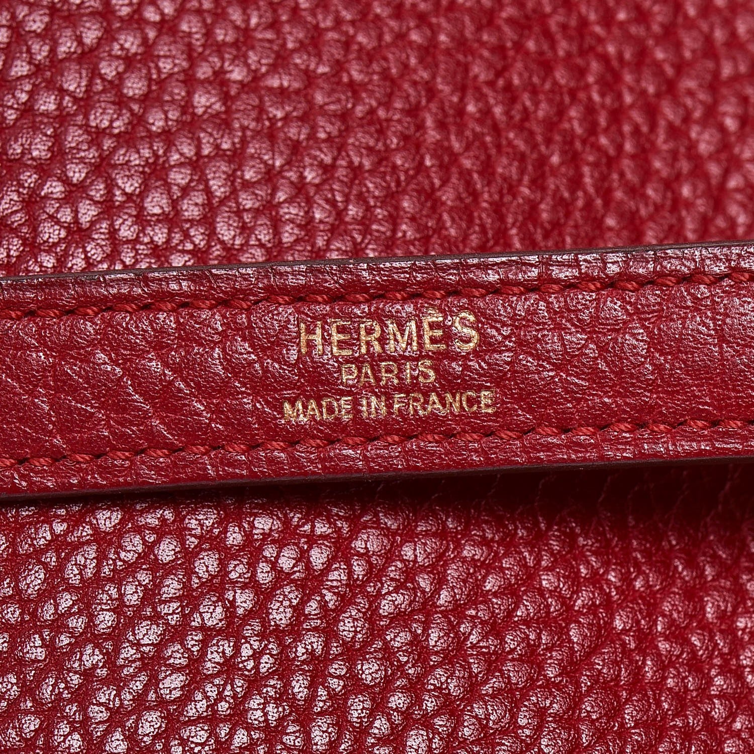 Hermes Taurillon Clemence Retourne Kelly 32 Rouge Garance 30 of 41