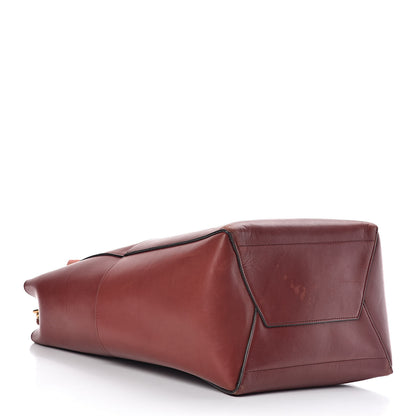 Celine Natural Calfskin Sangle Bucket Bag Red Wood 4 of 18