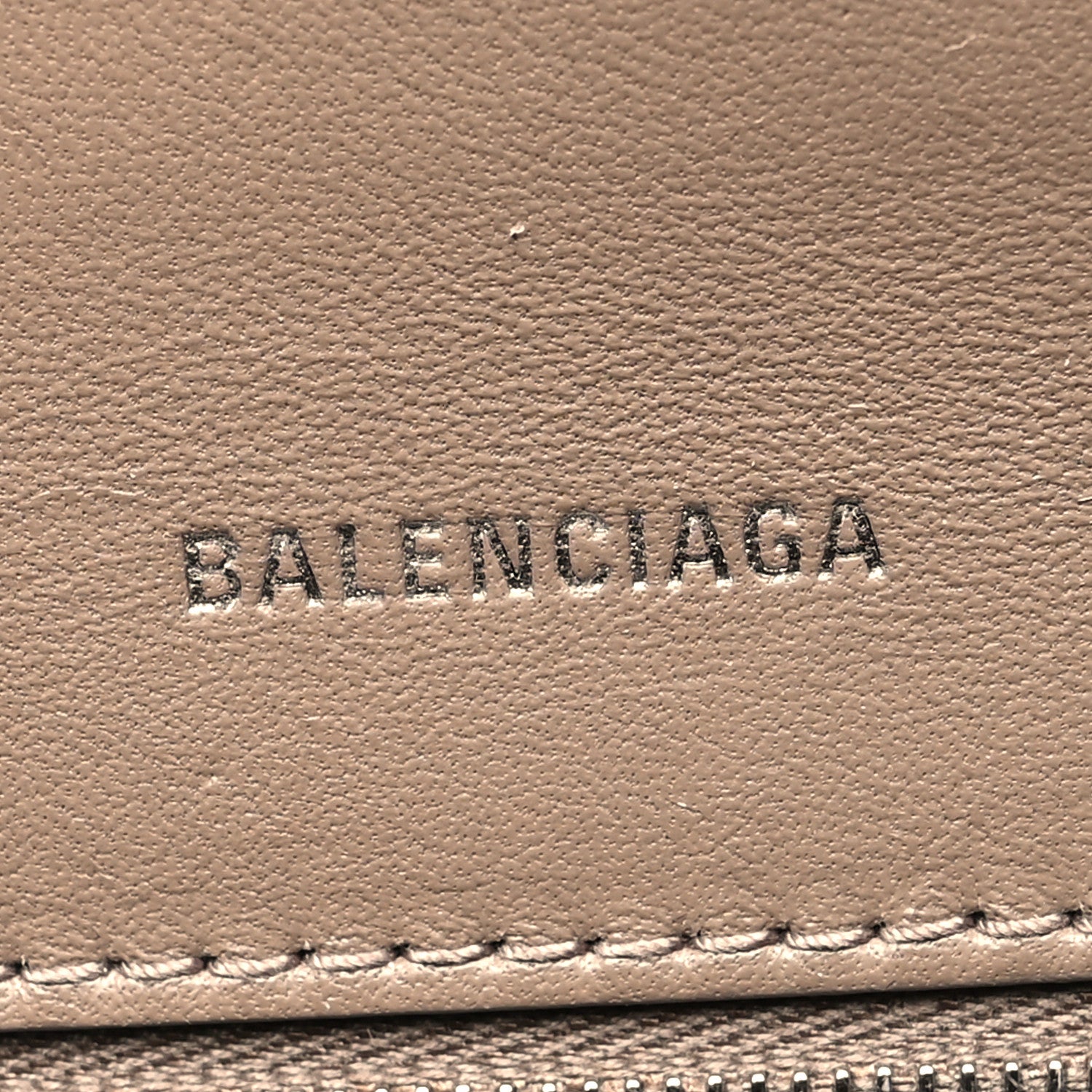 Balenciaga Shiny Calfskin Crocodile Embossed Small Hourglass Top Handle Bag Mink Grey 6 of 12
