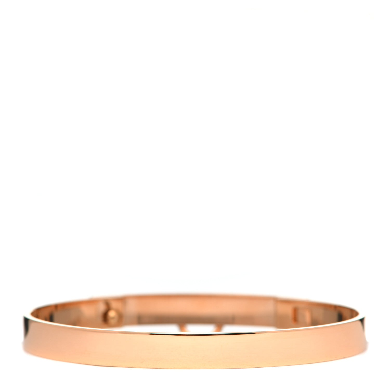 Hermes 18K Rose Gold PM Collier De Chien Bracelet SH 3 of 5