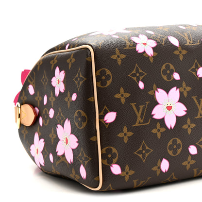 Louis Vuitton LV X TM Monogram Cherry Blossom Speedy Bandouliere 25 Sakura Brown 8 of 9