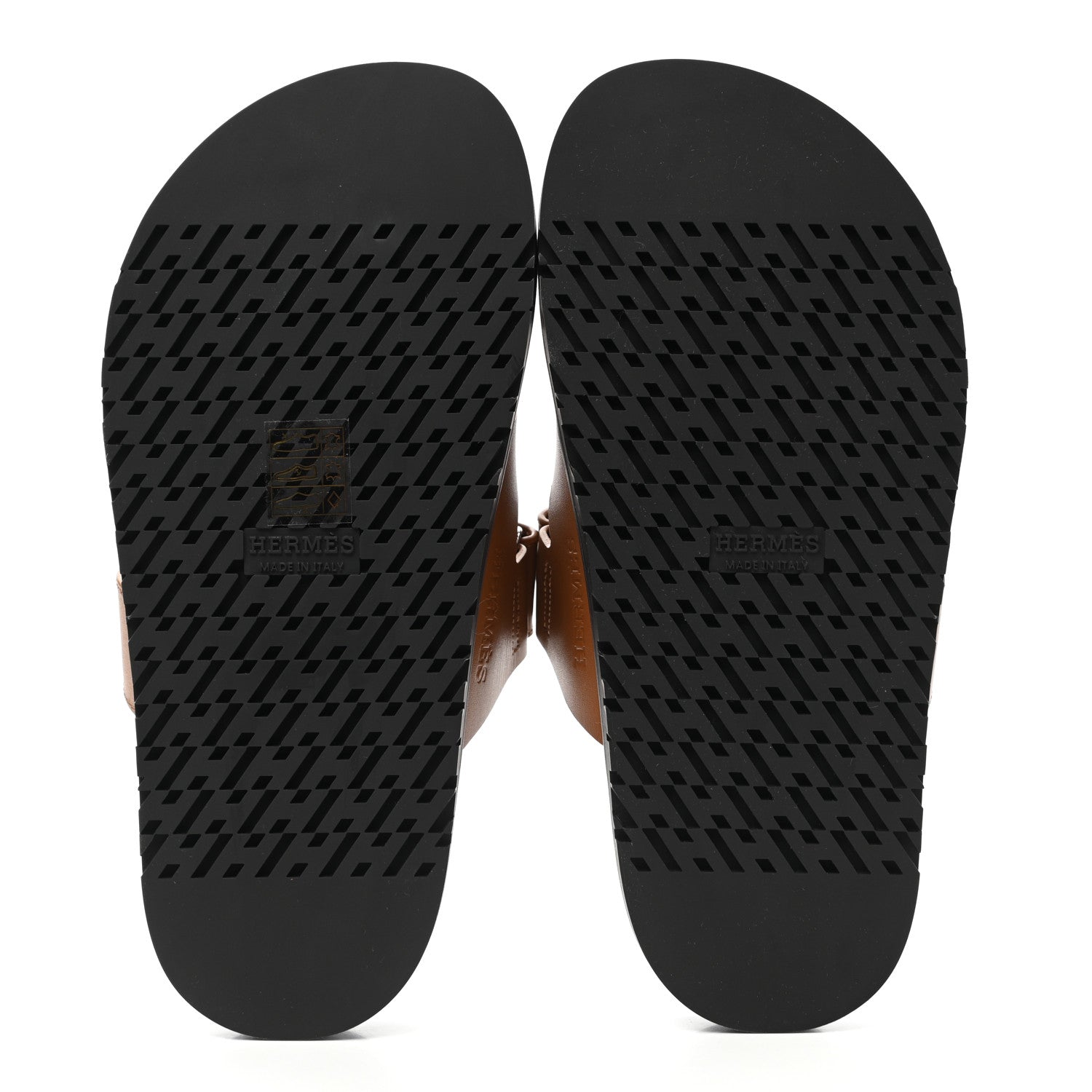 Hermes Calfskin Womens Chypre Sandals 35 Gold 5 of 9
