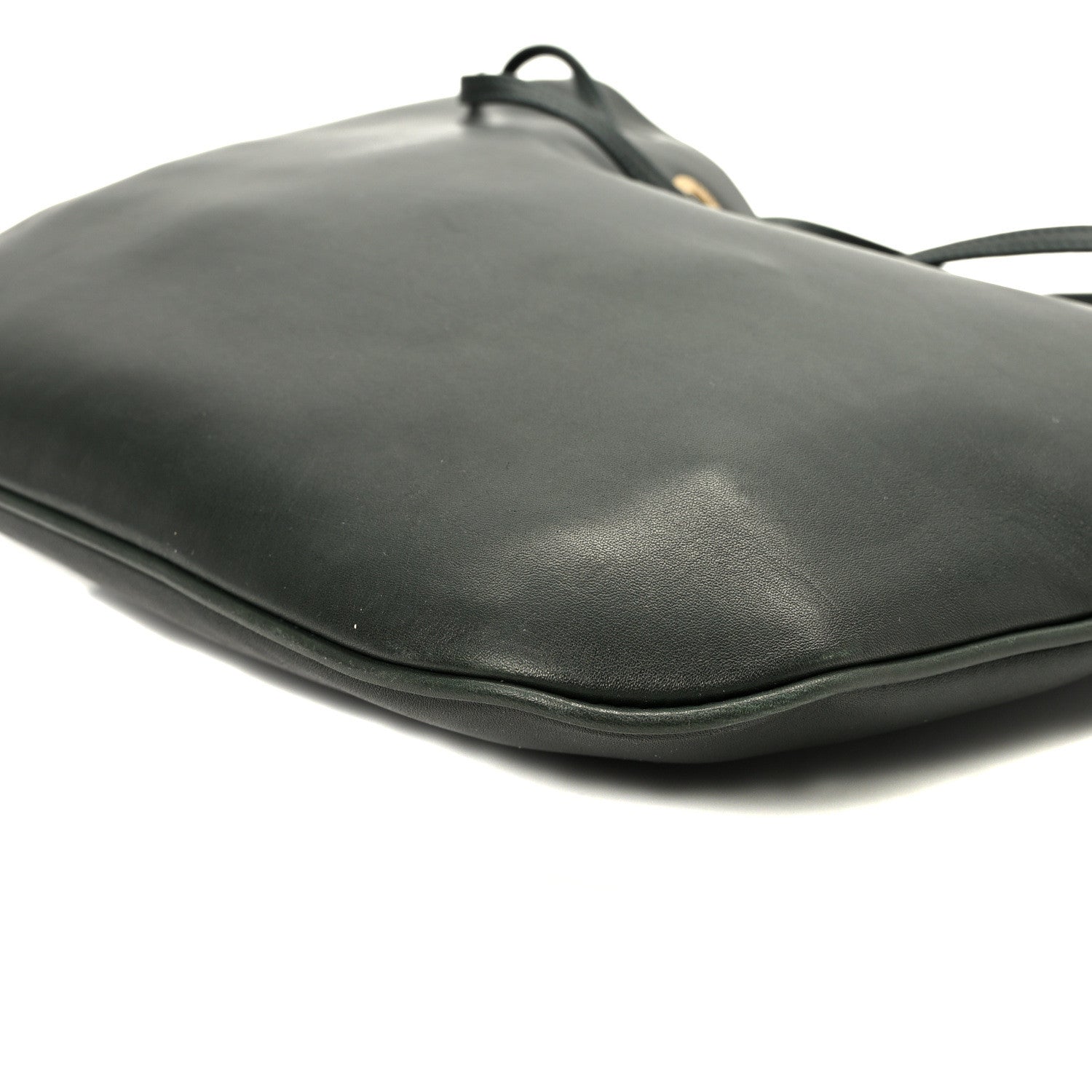 Saint Laurent Calfskin Medium Paris VII Flat Hobo New Vert Fonce 11 of 11