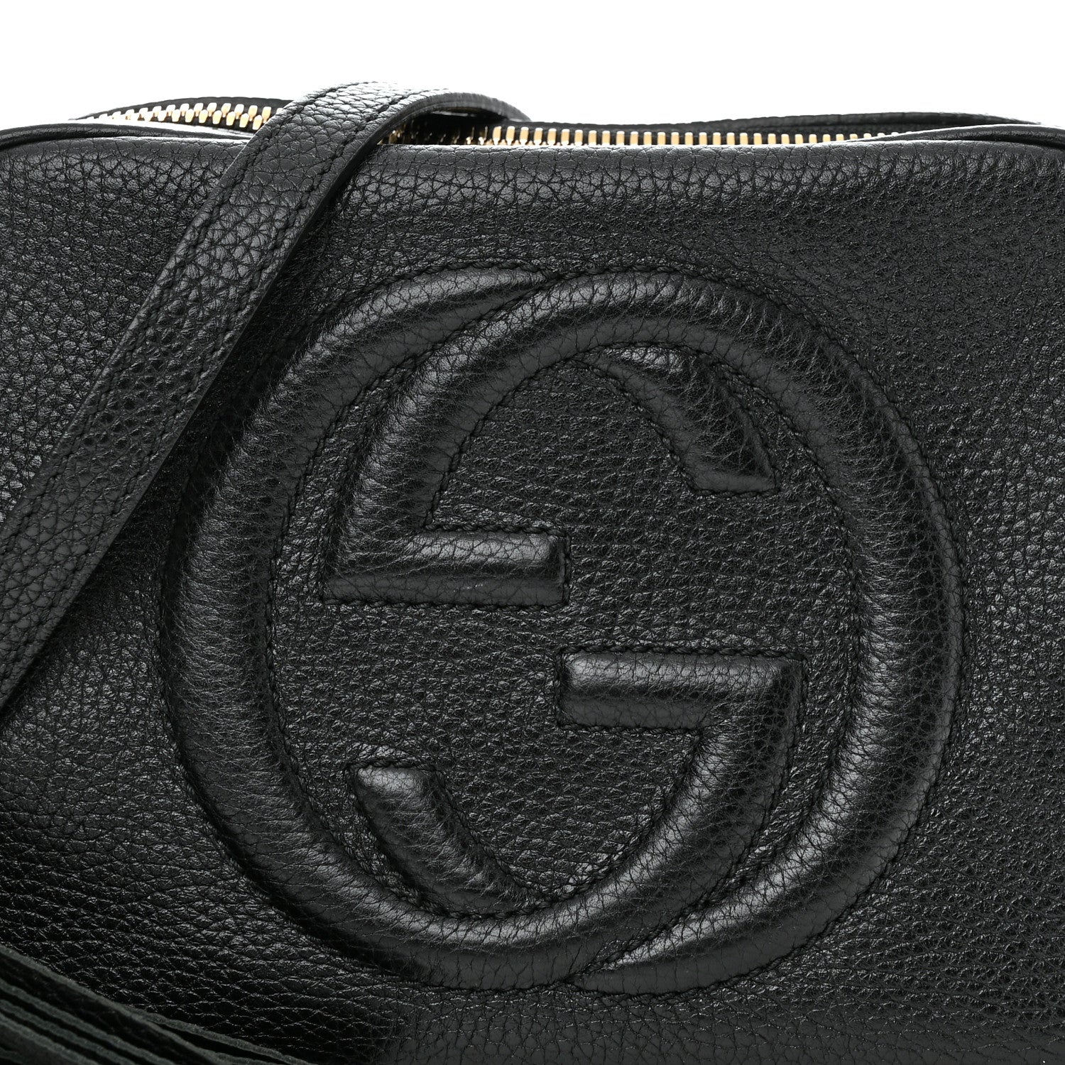 Gucci Pebbled Calfskin Small Soho Disco Bag Black 9 of 11