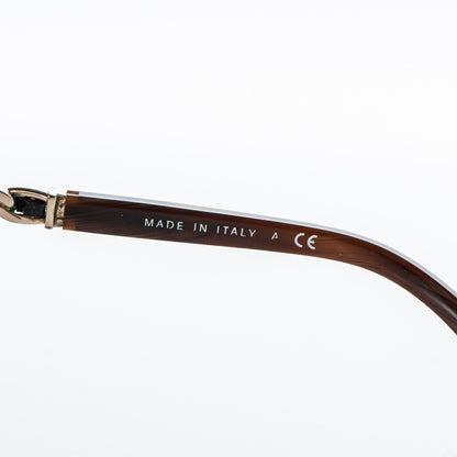 Chanel Acetate Metal Lambskin Chain Square Sunglasses 5210-Q Brown 5 of 6