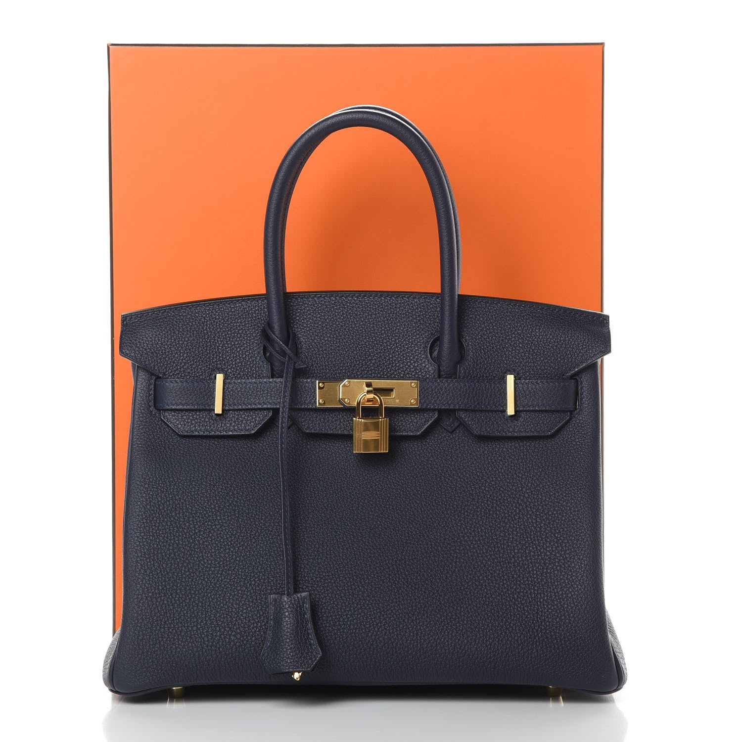 Hermes Togo Birkin 30 Bleu Nuit 11 of 11