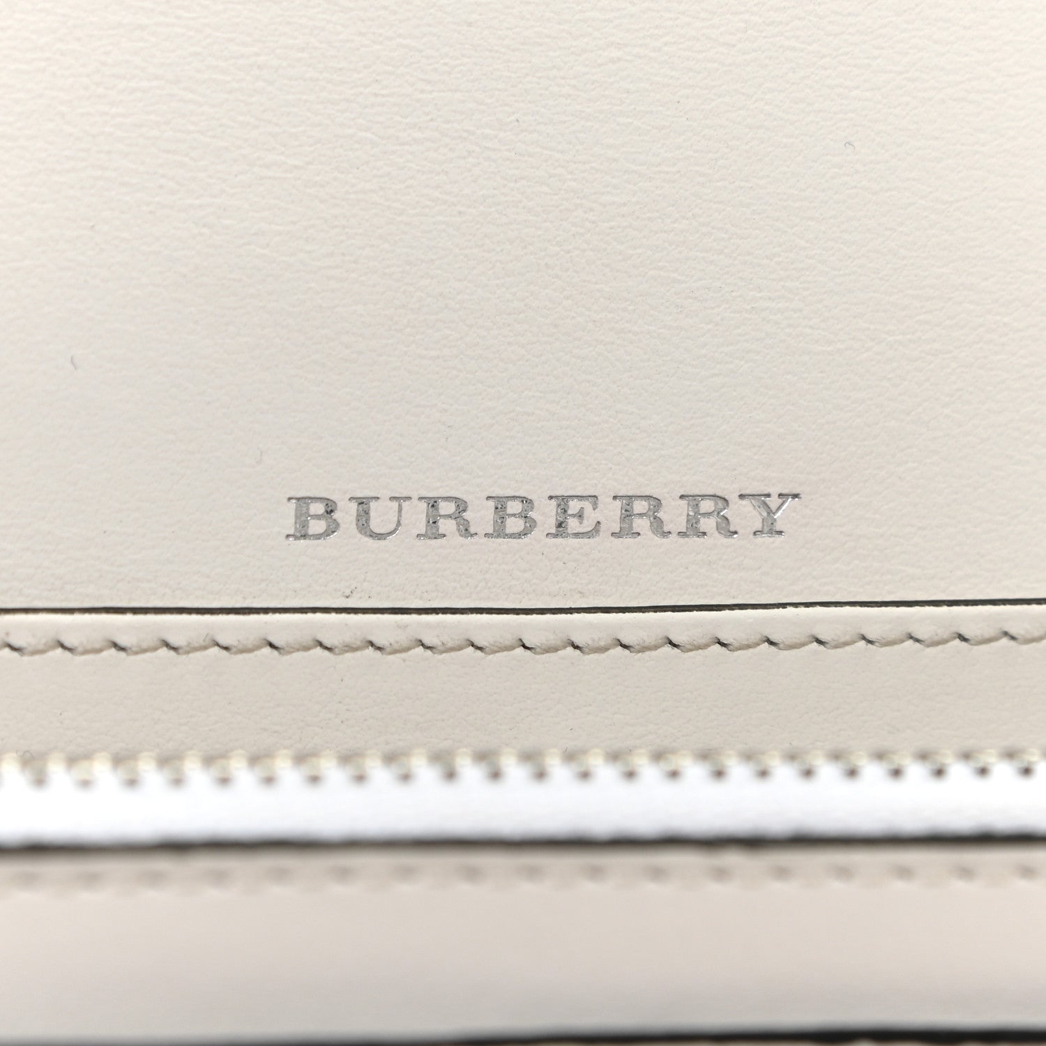 Burberry Calfskin Perforated Hampshire Crossbody Chalk White 6 of 14