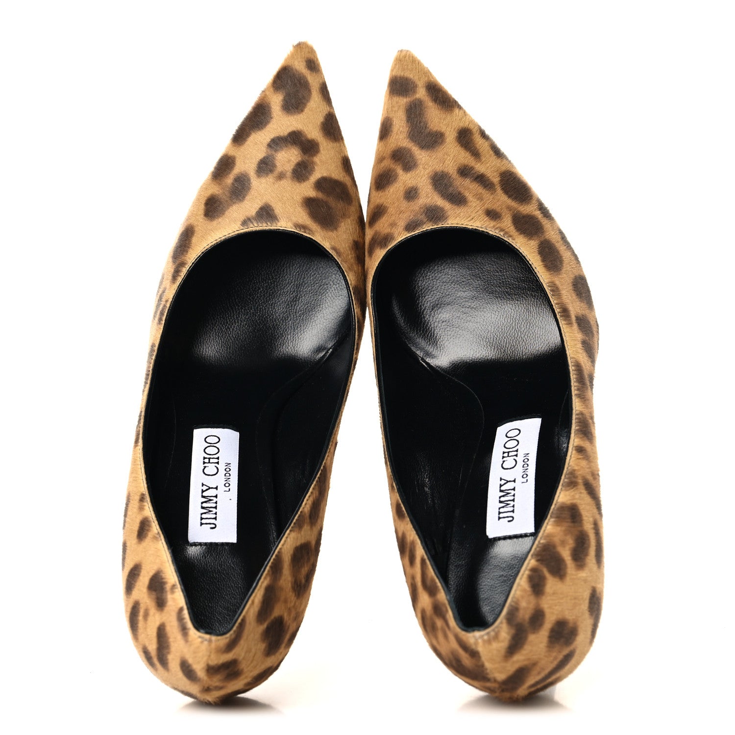 Jimmy Choo Pony Hair Leopard Print Love 85 Pumps  40 Natural 2 of 8