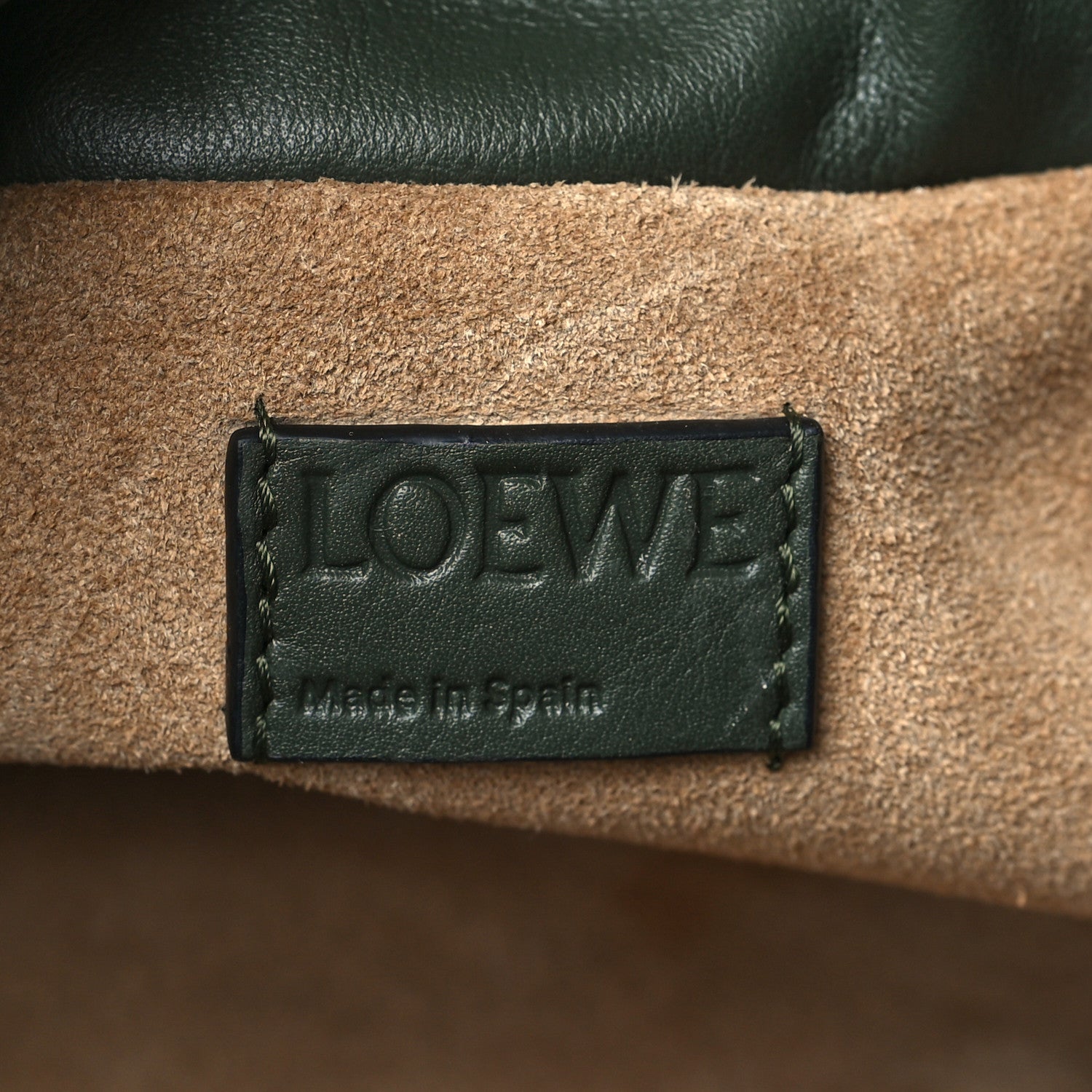 Loewe Calfskin Mini Flamenco Knot Bag Khaki 6 of 9