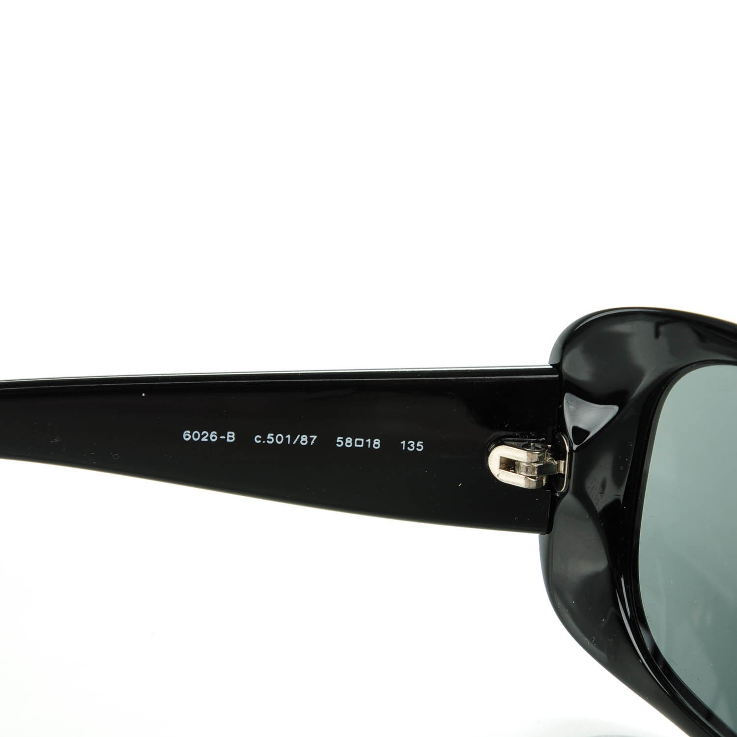 Chanel Crystal CC Logo Sunglasses 6026-B Black 4 of 7