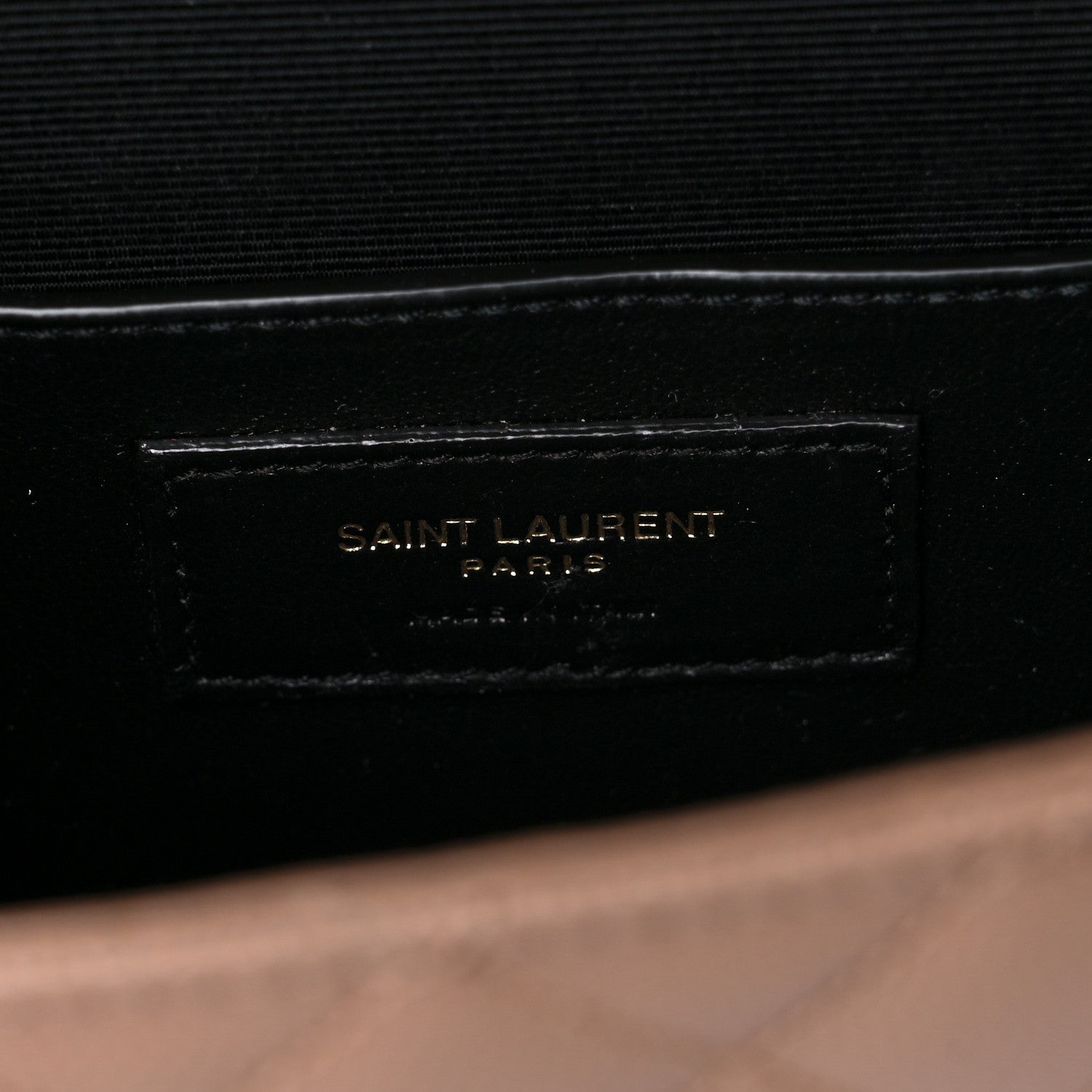 Saint Laurent Grain De Poudre Textured Mixed Matelasse Triquilt Small Monogram Satchel Dark Beige 8 of 11