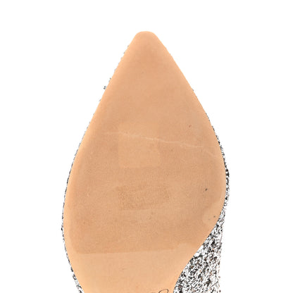 Jimmy Choo Coarse Glitter Degrade Pointy Toe Romy 100 Pumps 38 Light 38 Mocha Black 8 of 10