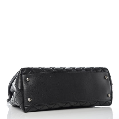 Chanel Caviar Quilted Small Coco Handle Flap Black 4 of 12