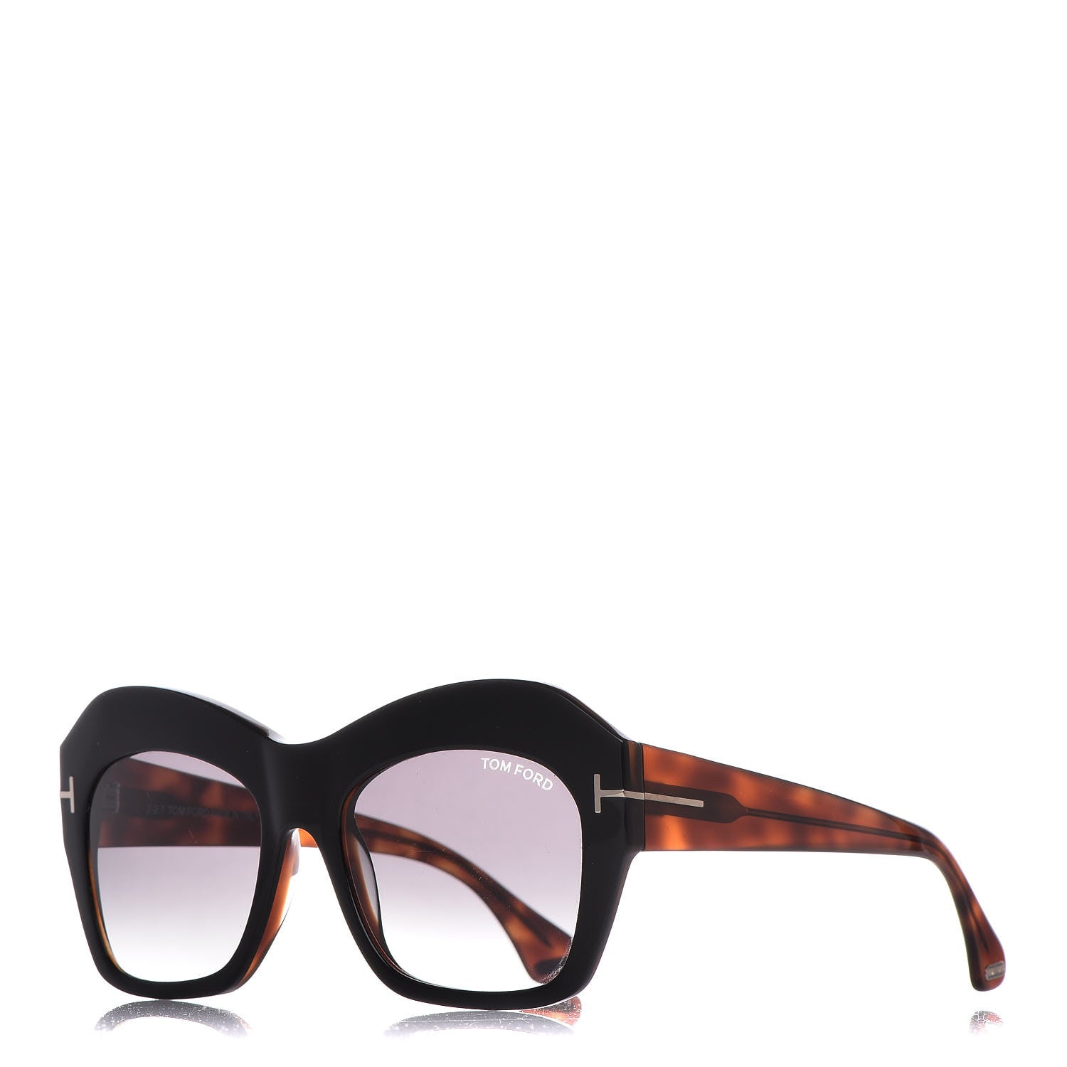 Tom Ford Emmanuelle Sunglasses TF534 Black Havana 1 of 8