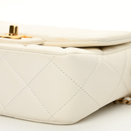 Chanel Lambskin Quilted Mini My Perfect Flap White 10 of 11