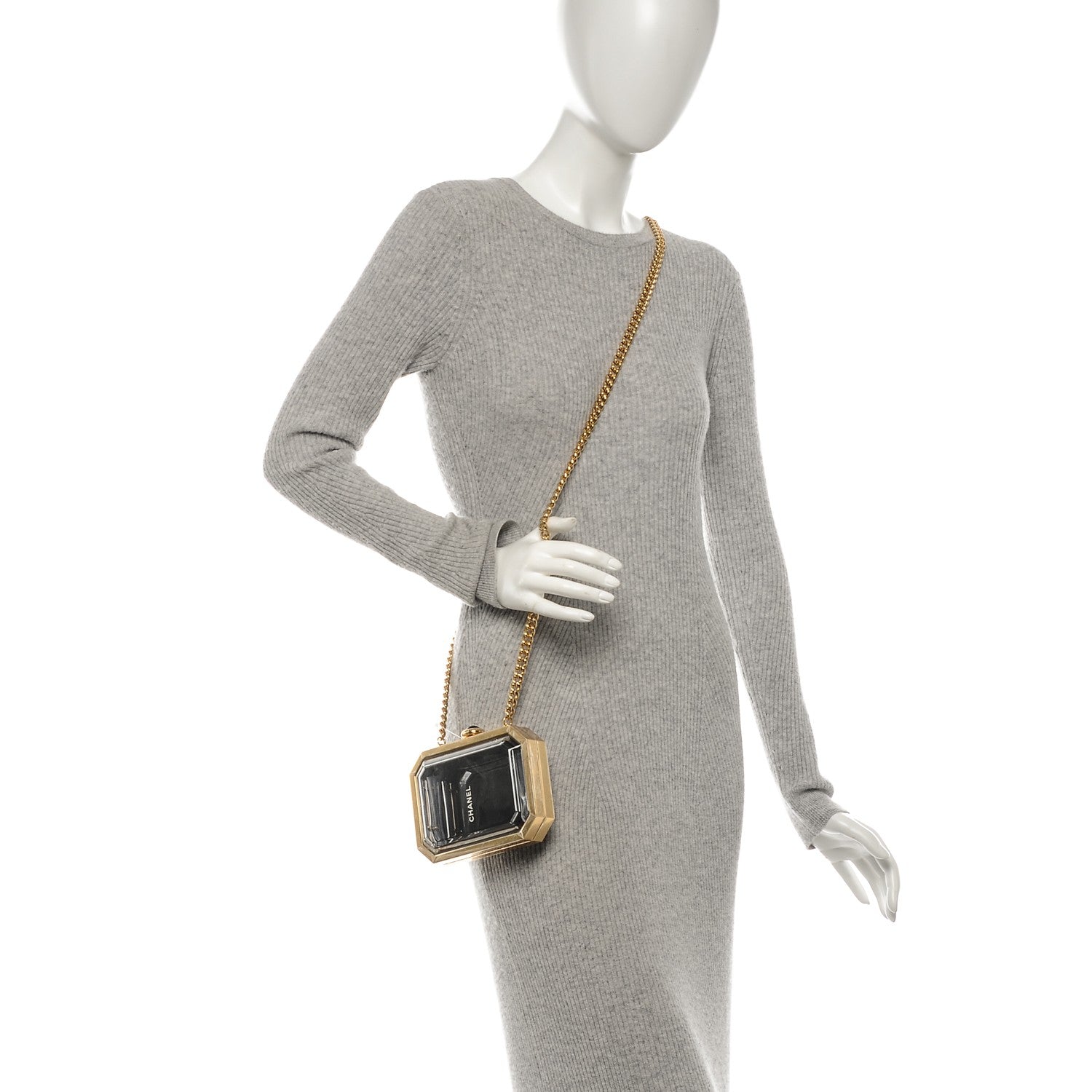 Chanel Plexiglass Premiere Minaudiere Clutch Black 2 of 7