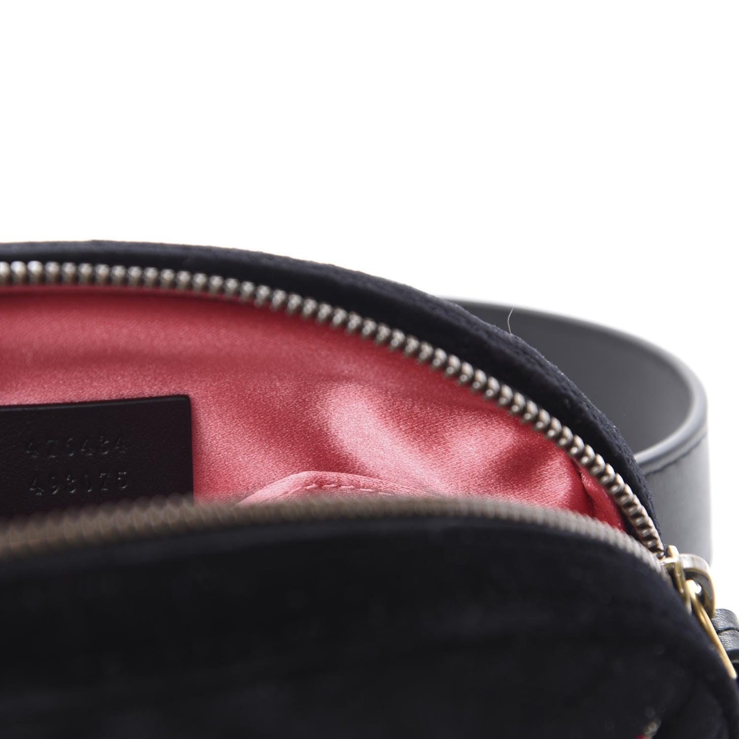 Gucci Velvet Matelasse Crystal Star GG Marmont Belt Bag 95 38 Black 9 of 11