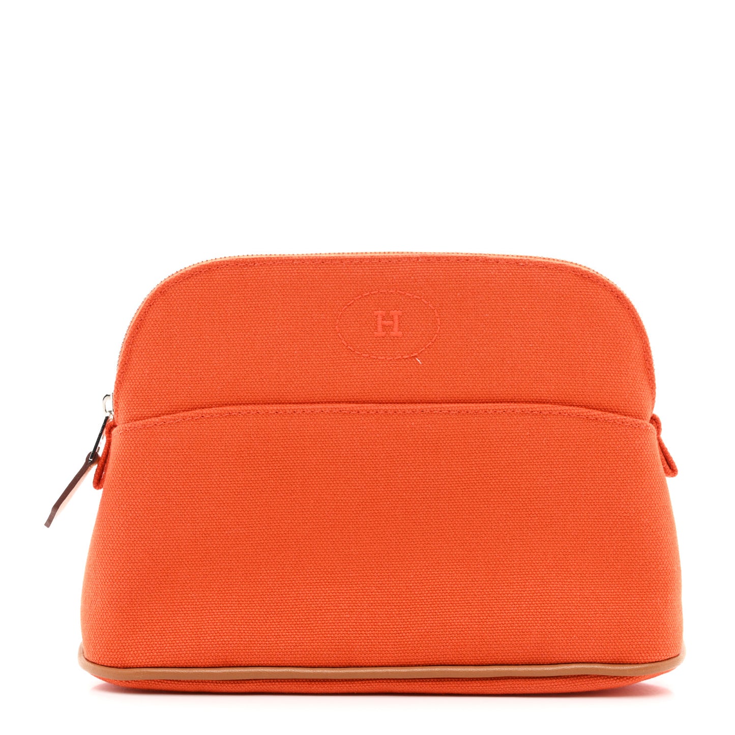 Cotton Canvas Mini Bolide Travel Cosmetic Pouch Feu