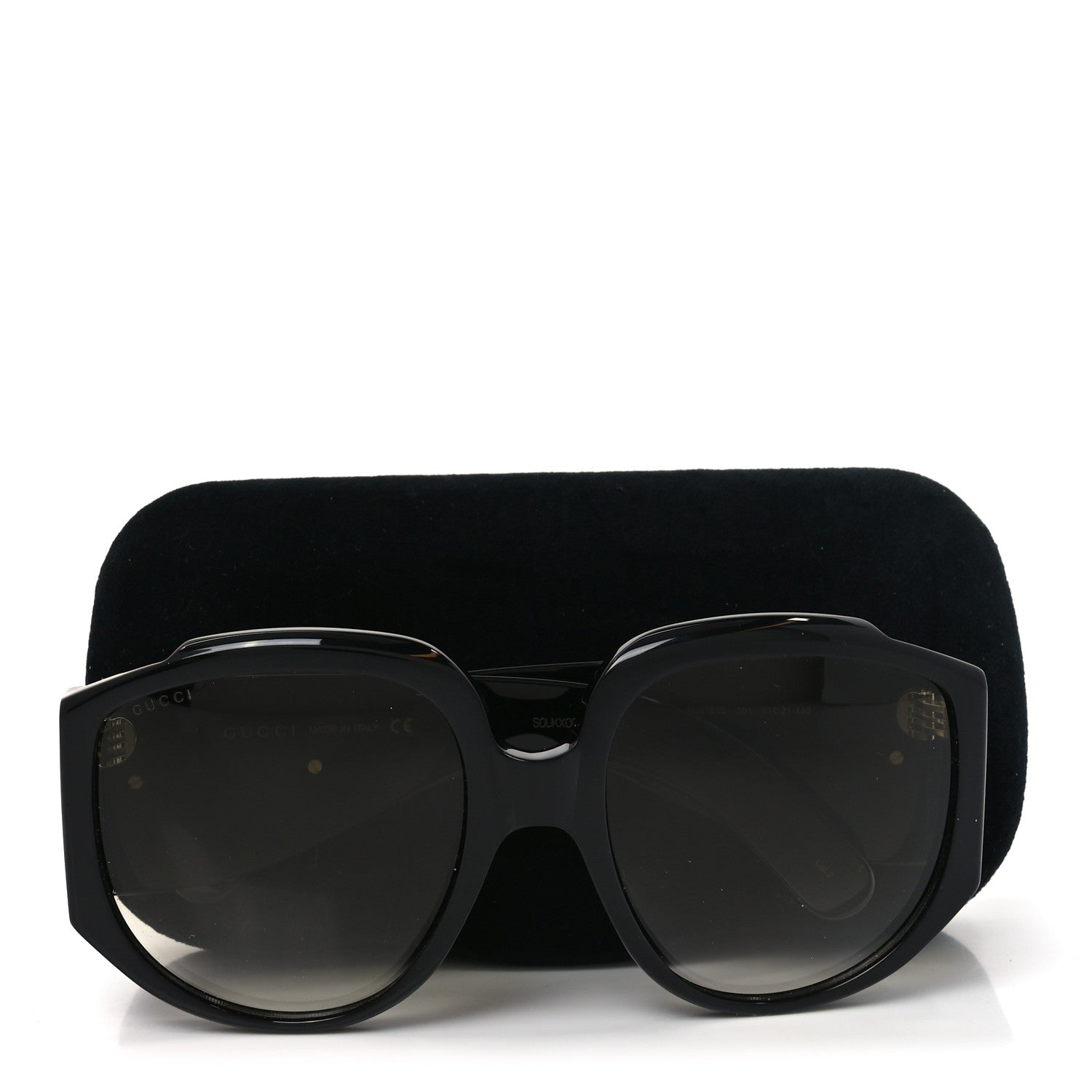 Gucci Acetate Oversized Interlocking G GG0151S Sunglasses Black 8 of 8