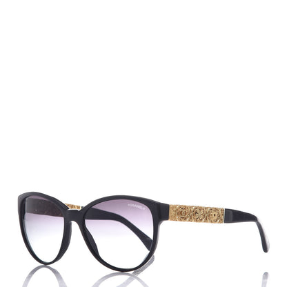 Chanel Metal Filigree Butterfly Sunglasses 5261 Black 1 of 8