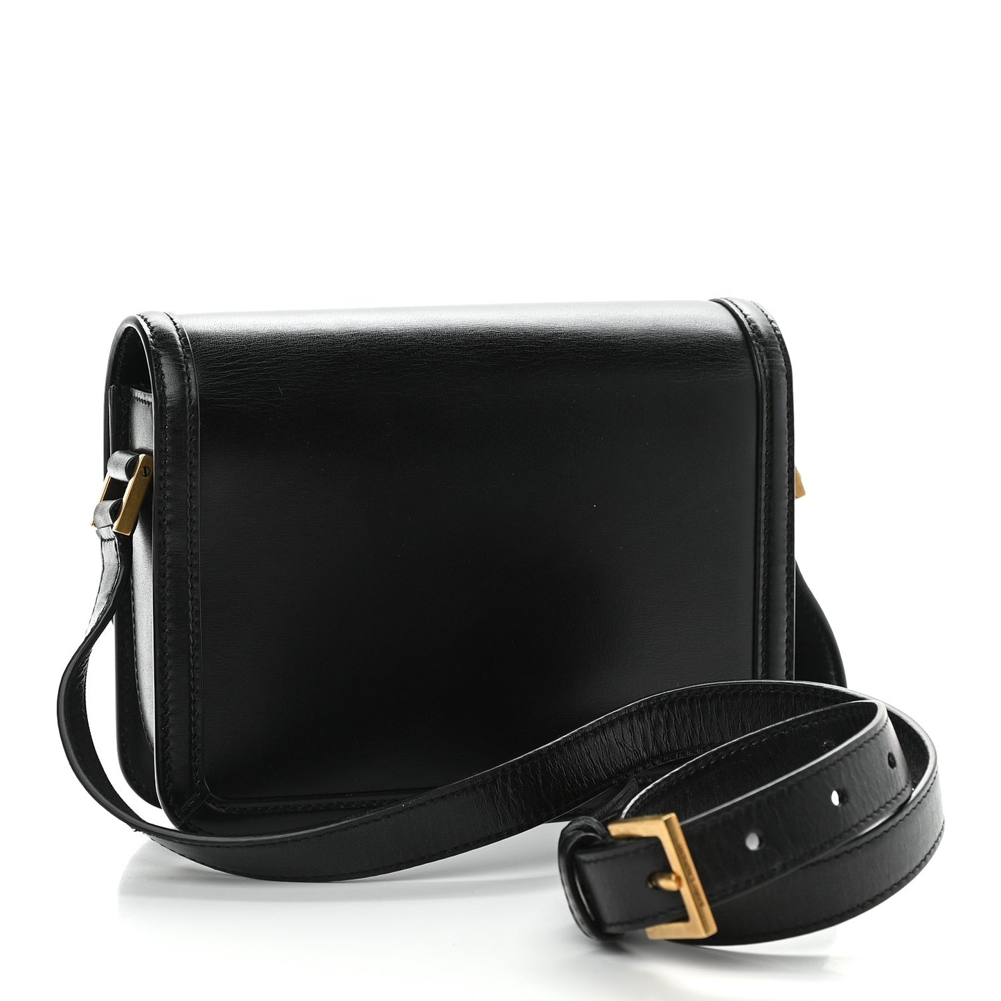 Smooth Calfskin Small Solferino Satchel Black