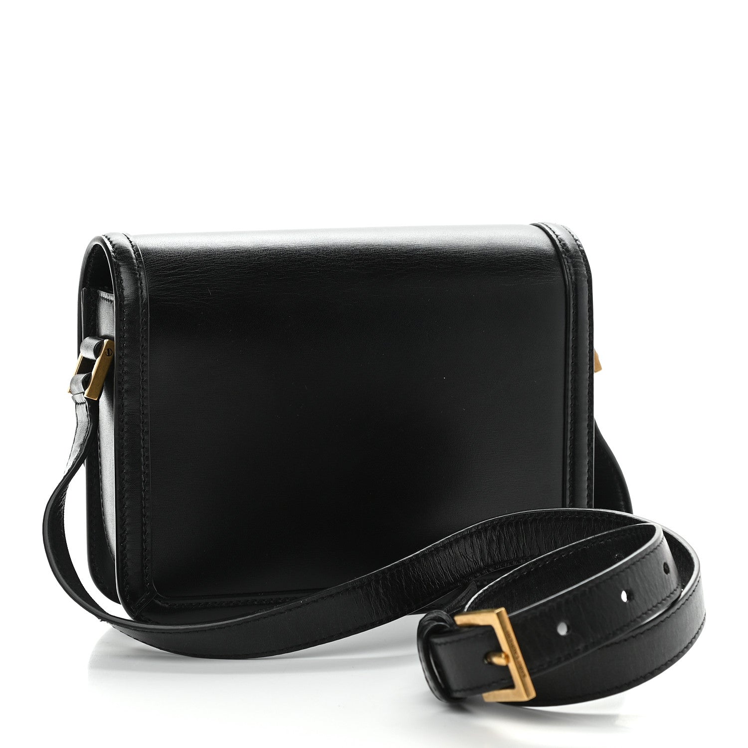Saint Laurent Smooth Calfskin Small Solferino Satchel Black 3 of 8