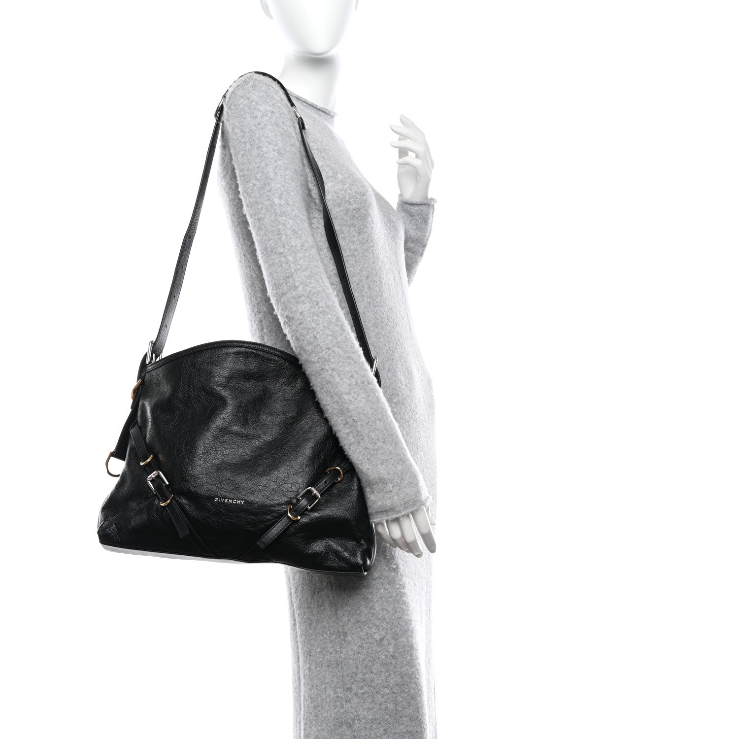Givenchy Calfskin Medium Voyou Bag Black 2 of 10