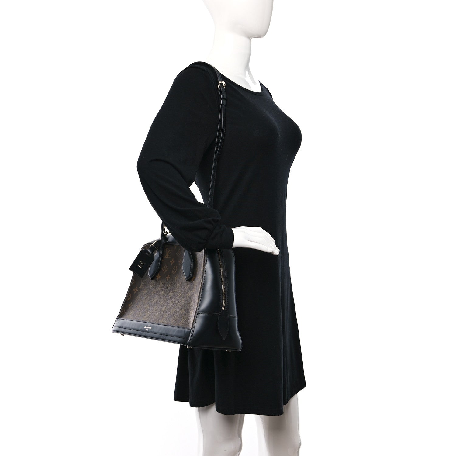 Louis Vuitton Monogram Dora MM Black 2 of 9