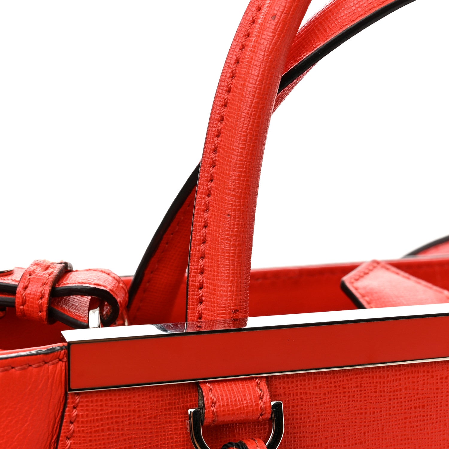 Fendi Vitello Elite Petite 2Jours Tote Papavero 12 of 12