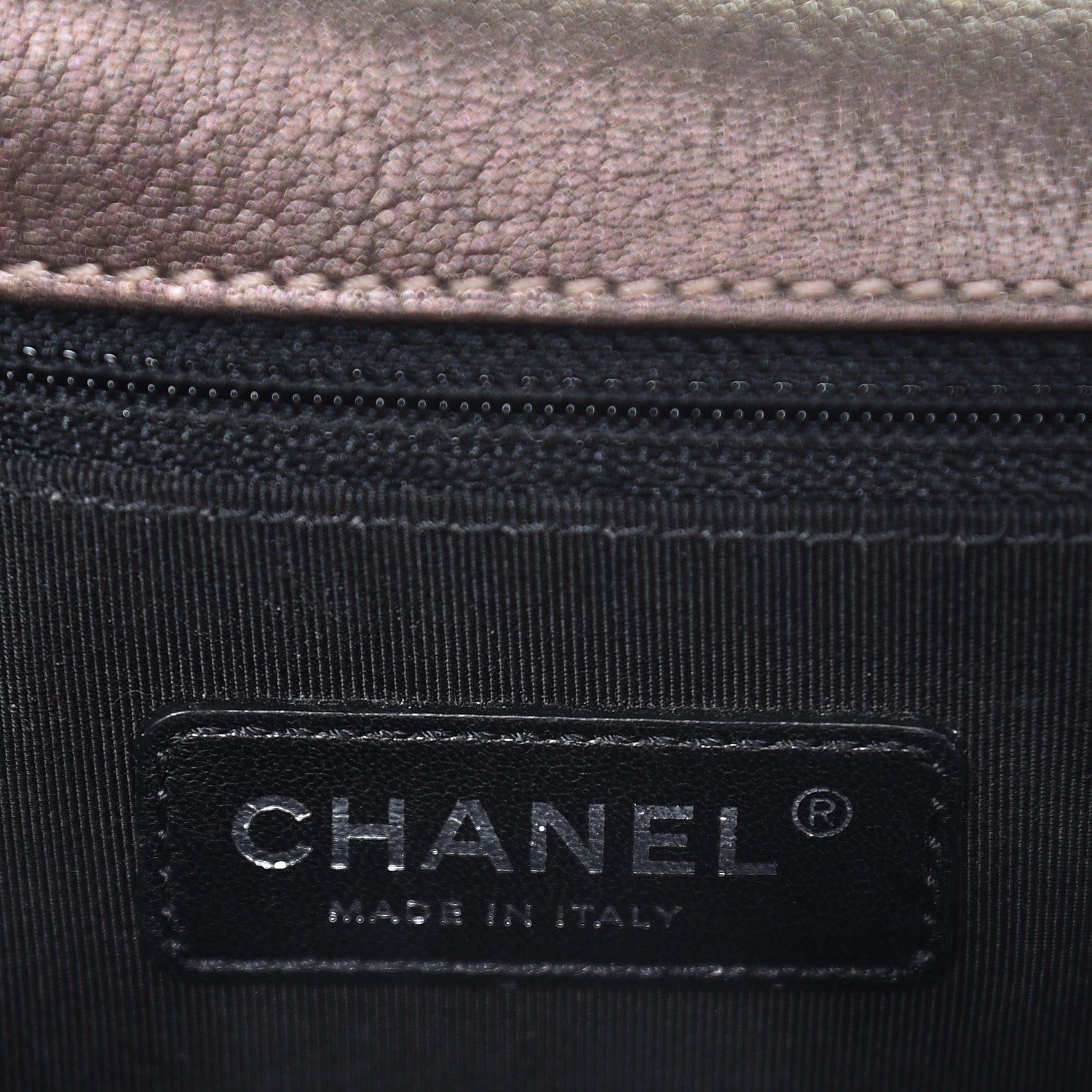 Chanel Iridescent Goatskin Quilted New Medium Boy Flap Dark Gold 8 of 9