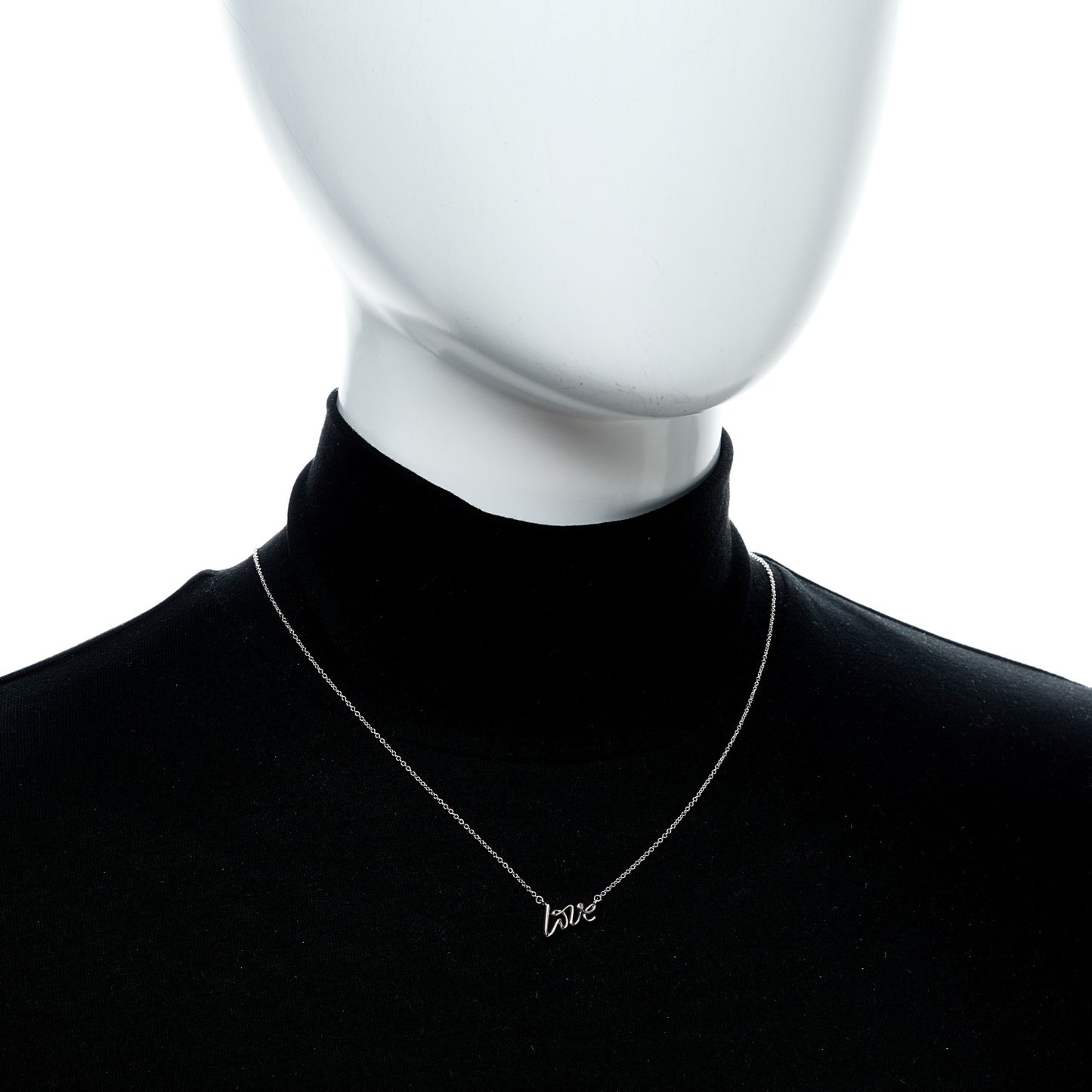 Sterling Silver Paloma Picasso Graffiti Love Pendant Necklace