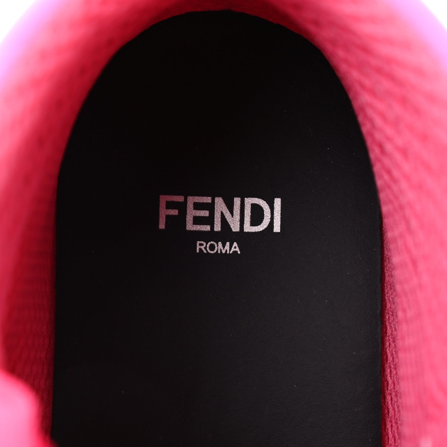 Fendi X NICKI MINAJ Lycra Macro FF Embossed Prints On High Top Sneakers 36 Pink 7 of 8