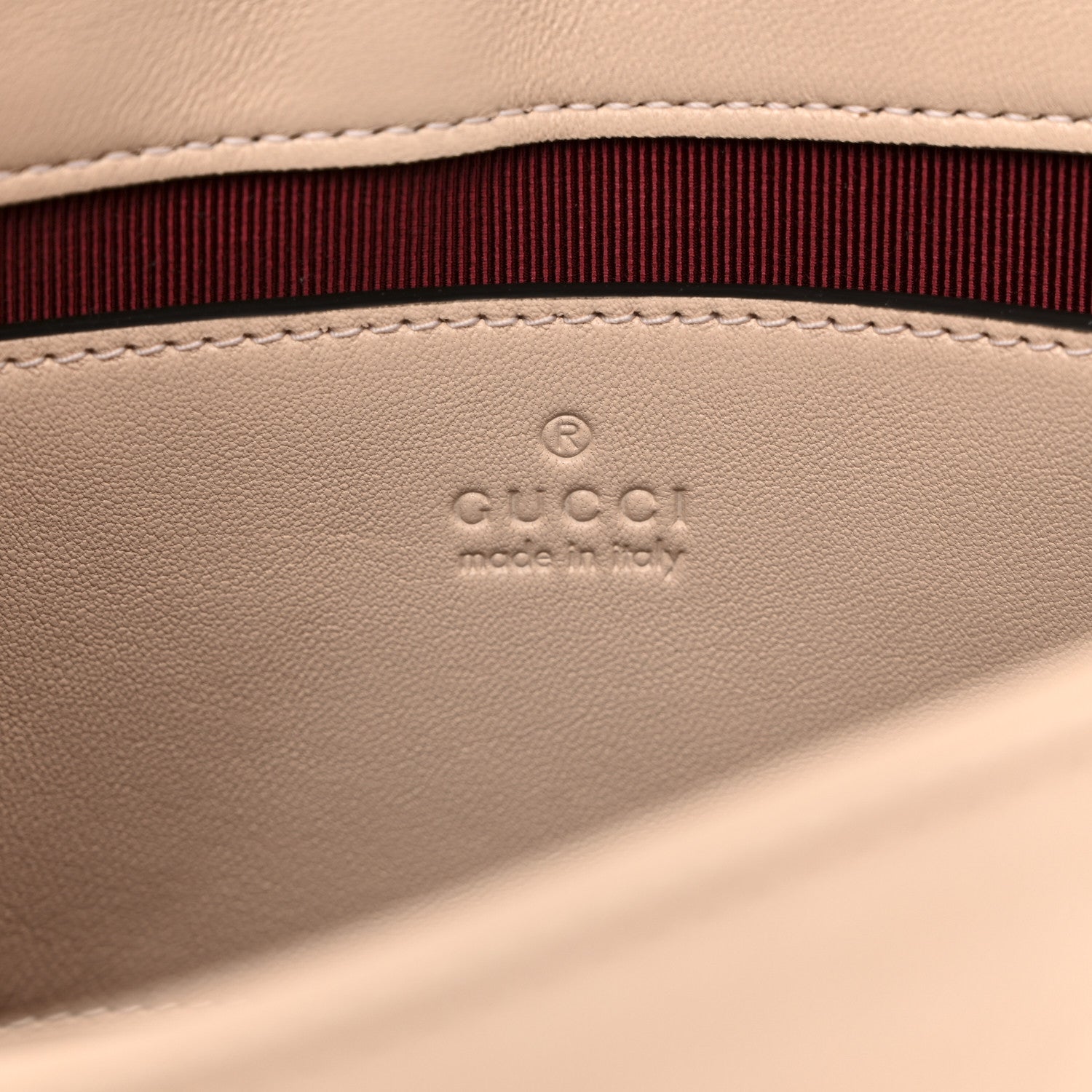 Gucci Lambskin Matelasse Small GG Marmont Shoulder Bag Pink Beige 6 of 10