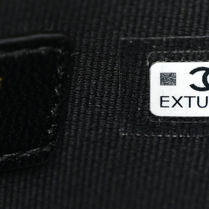 Chanel Velvet Crystal Quilted Chain Hobo Black 8 of 11