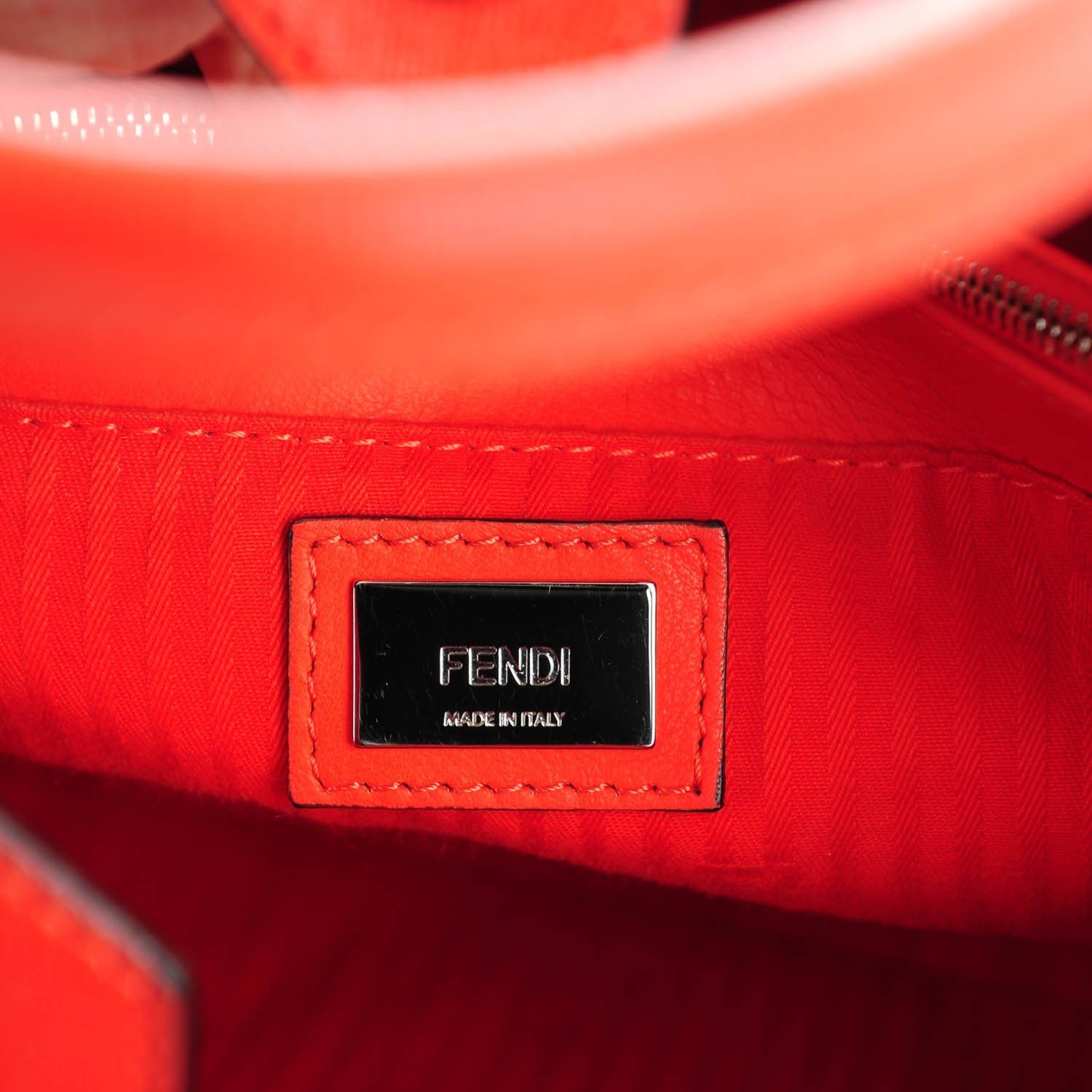 Fendi Vitello Elite Petite 2Jours Tote Papavero 6 of 8