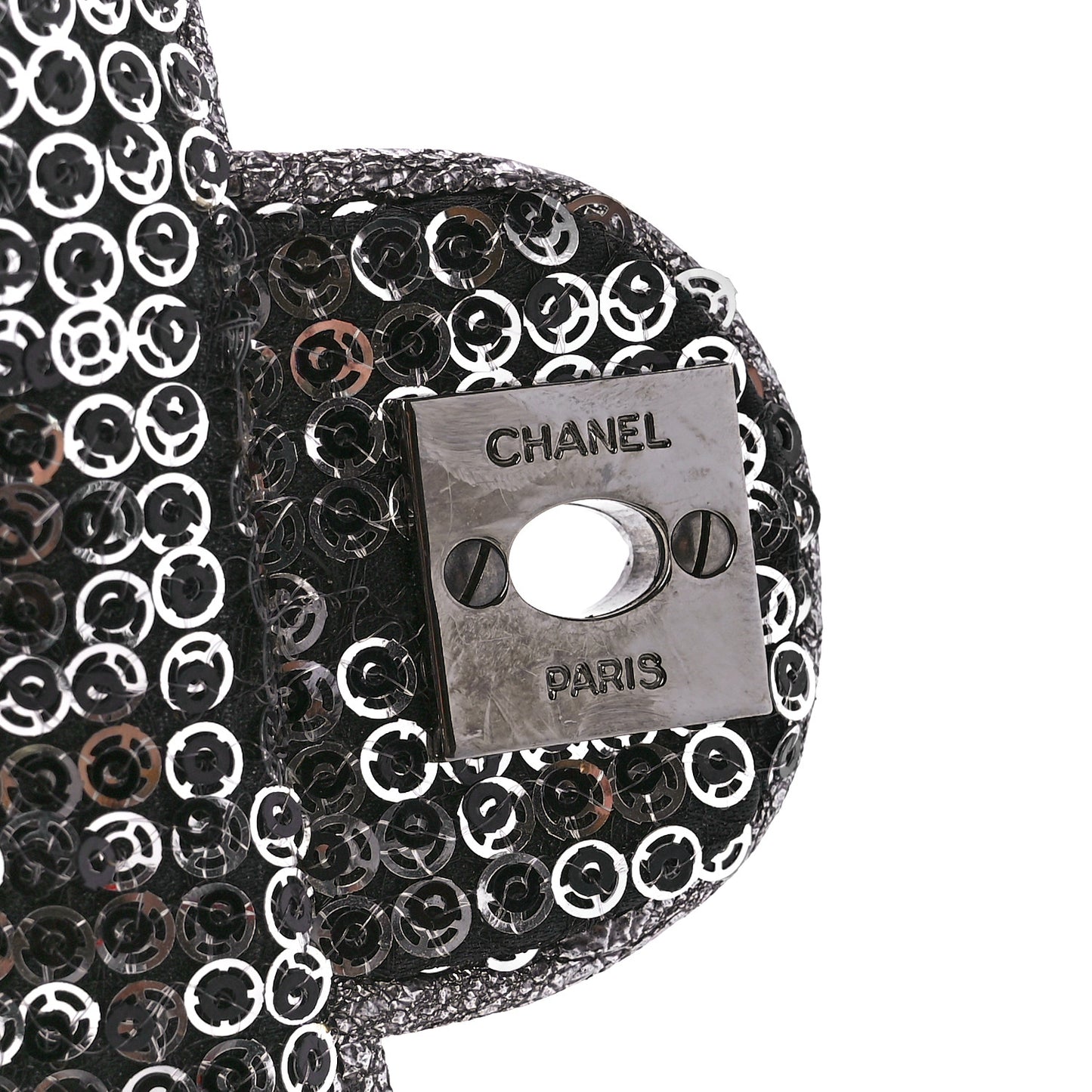 Sequin Micro Flap Dark Silver
